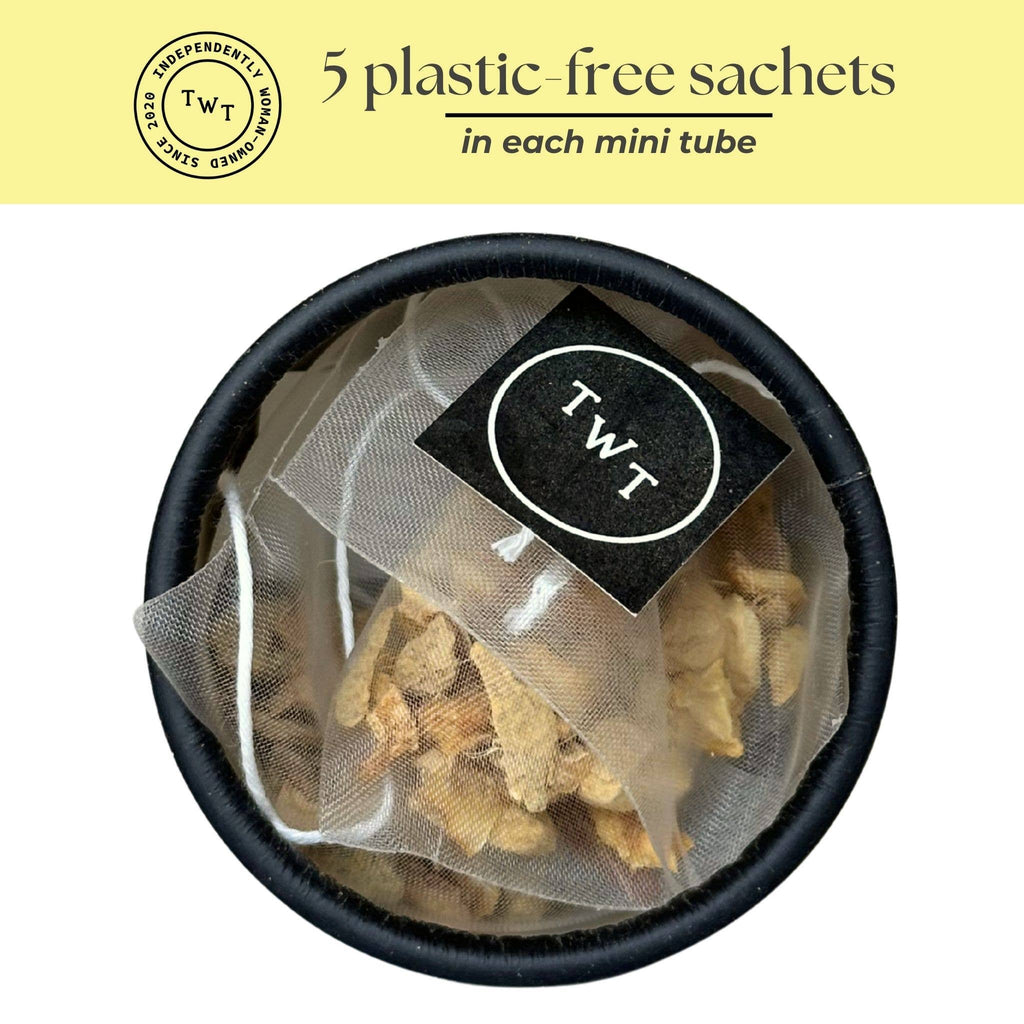 Lemon Ginger Herbal Mini Tube Gift (5 tea bags)